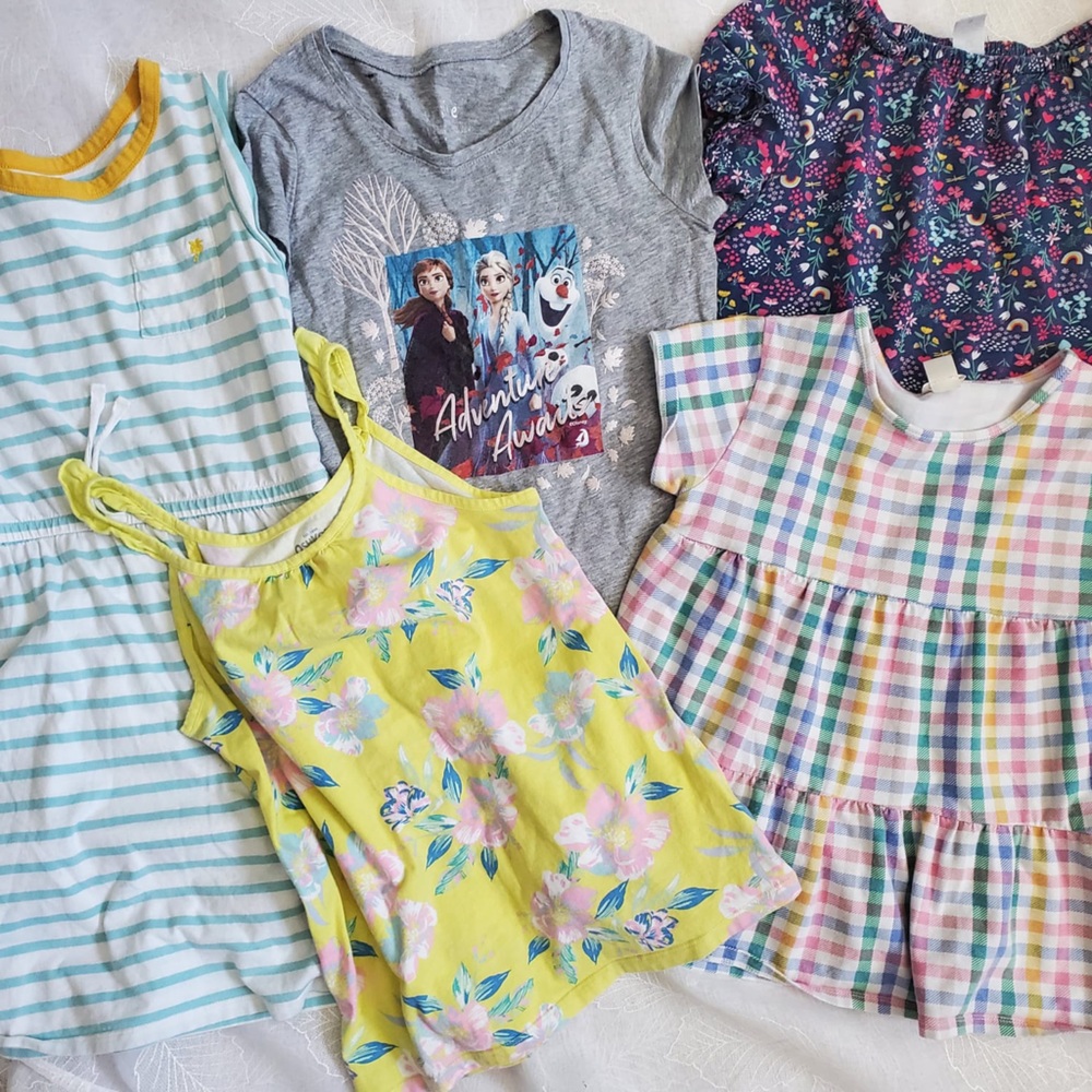 Girls dress, tee and top bundle(size 12)